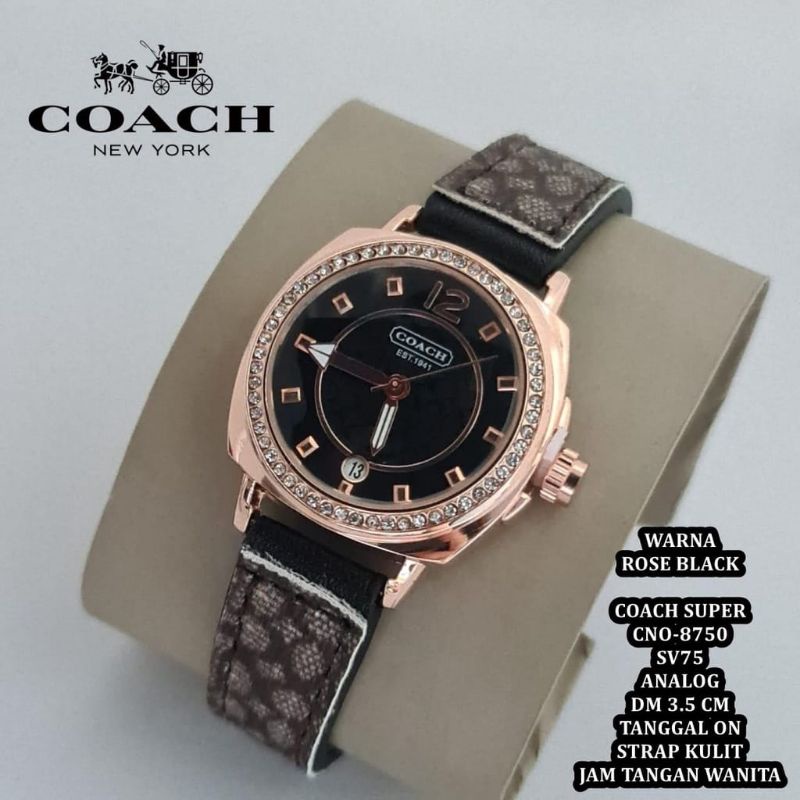 SUPER QUALITY COACH WANITA JAM TANGAN KULIT MATERIAL WOMEN STYLE BISNIS JAM TANGAN WANITA