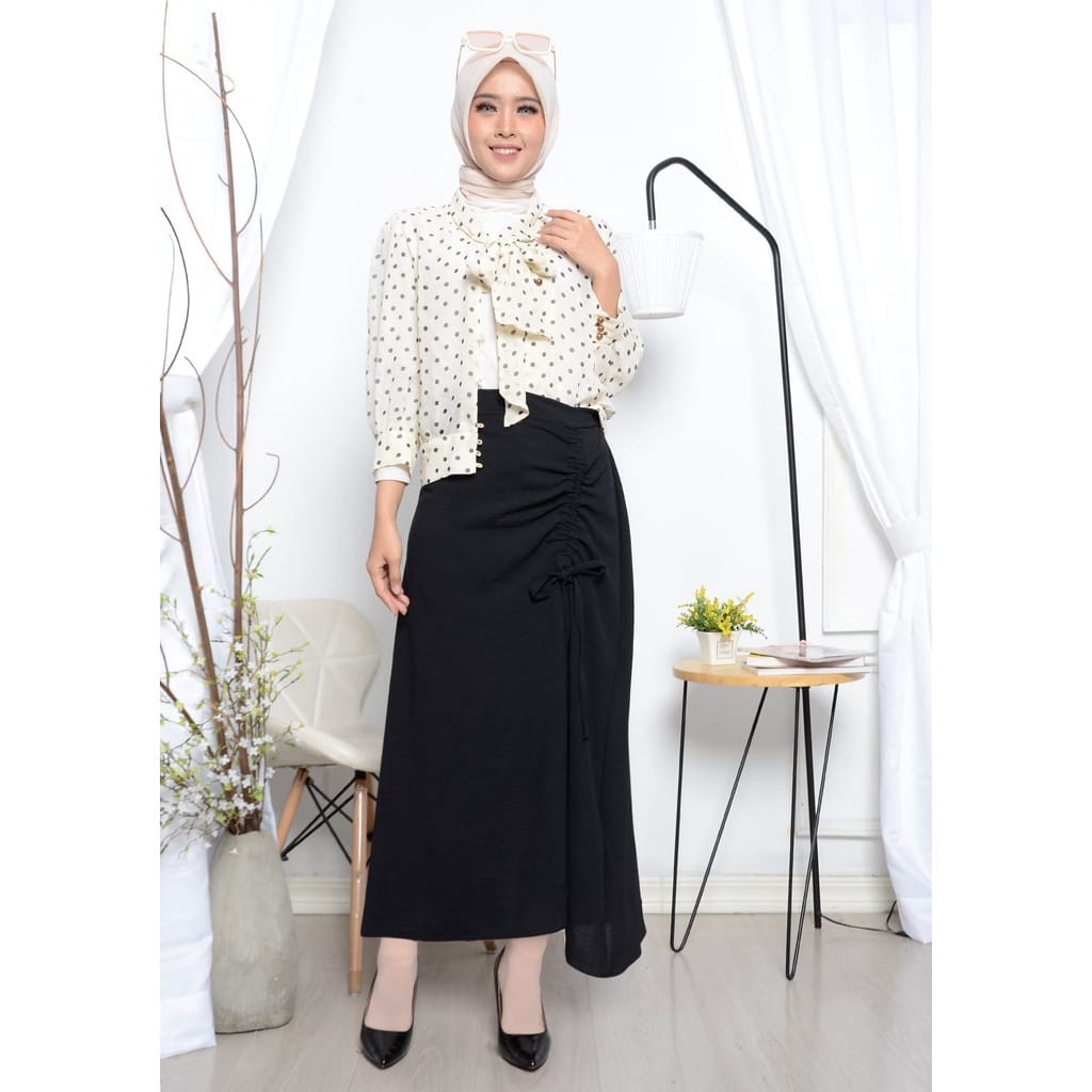 ROK SERUT CRINKLE/SKIRT CRINKLE/ROK TALI SERUT BAHAN CRINKLE PREMIUM