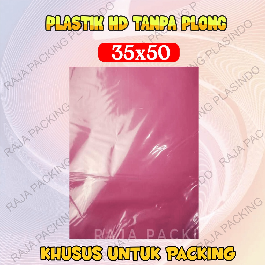 Plastik Packing HD TANPA PLONG UK 35x50 isi 100 lembar TEBAL 0,45 Plastik Olshop Jaket Hoodie Tebal