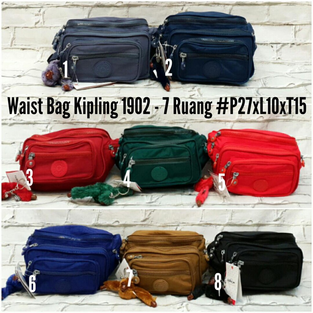 TAS PINGGANG KIPLING IMPORT 7 RUANG - WAIST BAG