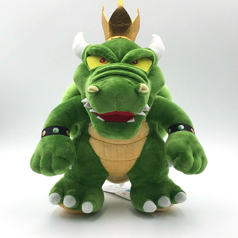 King Super Mario Koopa Bowser Mainan Mewah Boneka Binatang Koopa Hijau Inci Boneka12