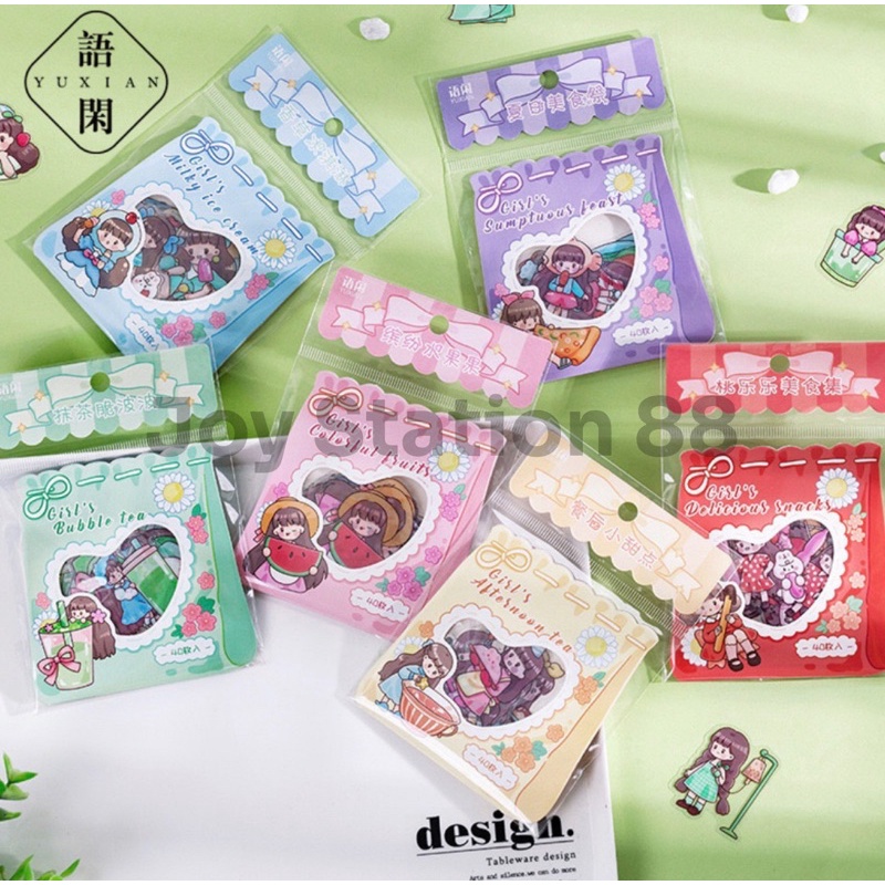 

40 Pcs Deco Stickers Journaling Notebook