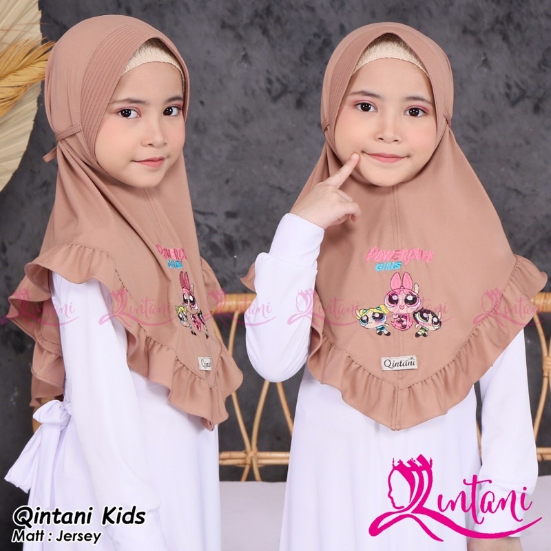 Hijab Anak PET BORDIR JERSEY Qintani kids