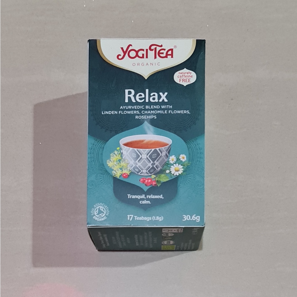 Yogi Tea Organic Relax Ayurdevic Blend Herbal Tea 17 x 1.8 Gram