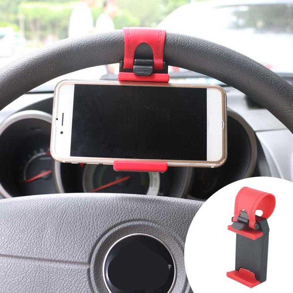 Lanfy Car Phones Holder Sepeda Plastik Klip Mount Car Phones Support Braket Handphone Otomatis