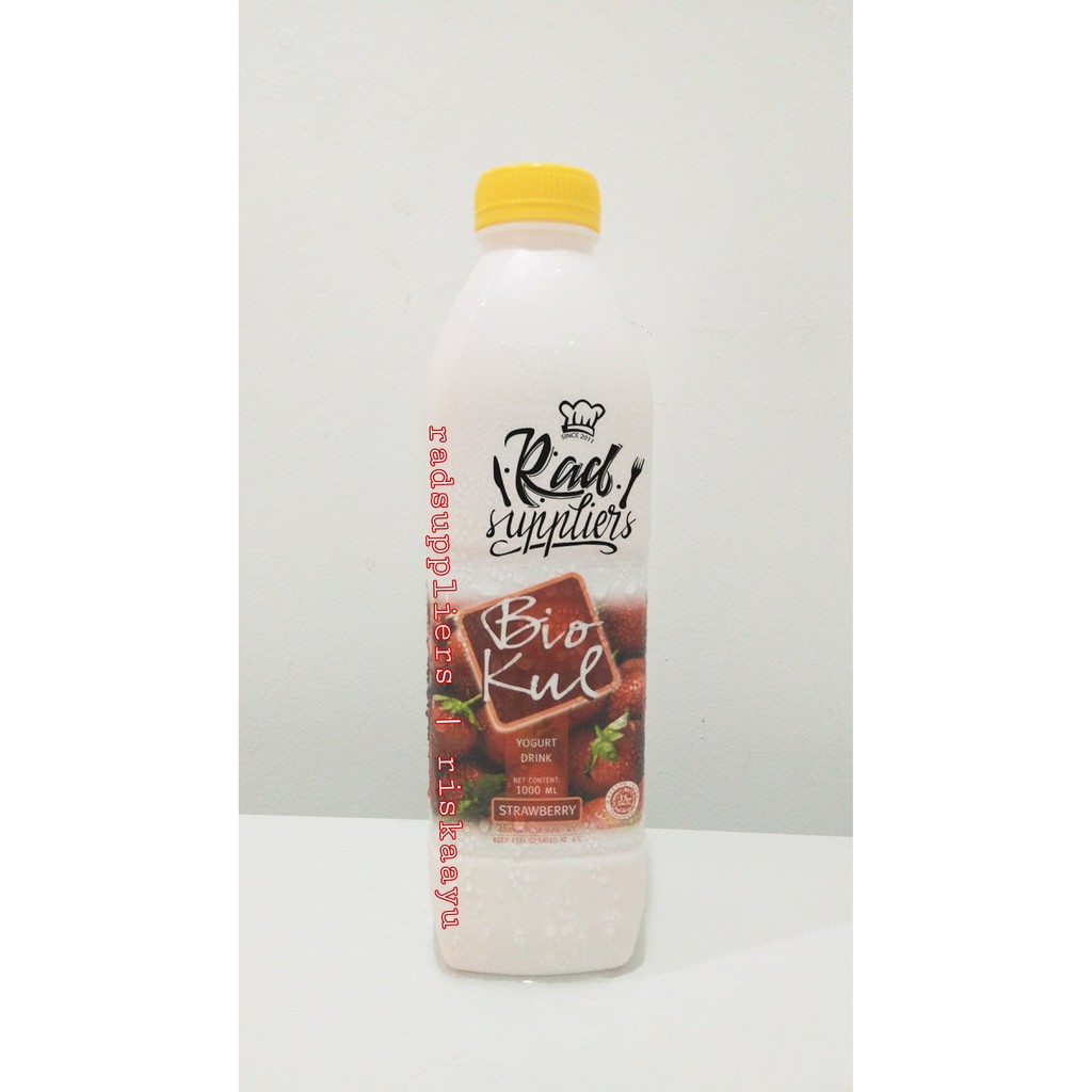 

Biokul Drink Yogurt Strawberry 1Liter, Minuman Yogurt Cair Rasa Strawberry, kemasan botol 1 Liter, Halal..