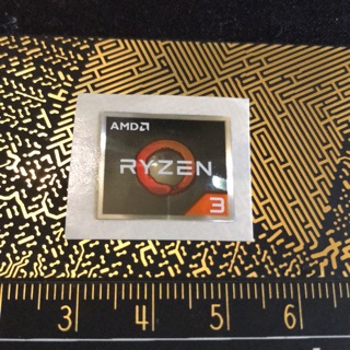 Sticker stiker AMD Ryzen 3 ori