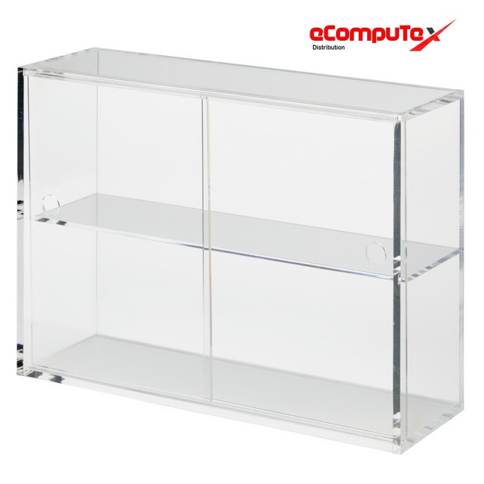 BOX DISPLAY SHOWCASE ACRYLIC AKRILIK TEMPAT PAJANGAN (28X17X30CM) MINIATUR / TINTA / FLASHDISK