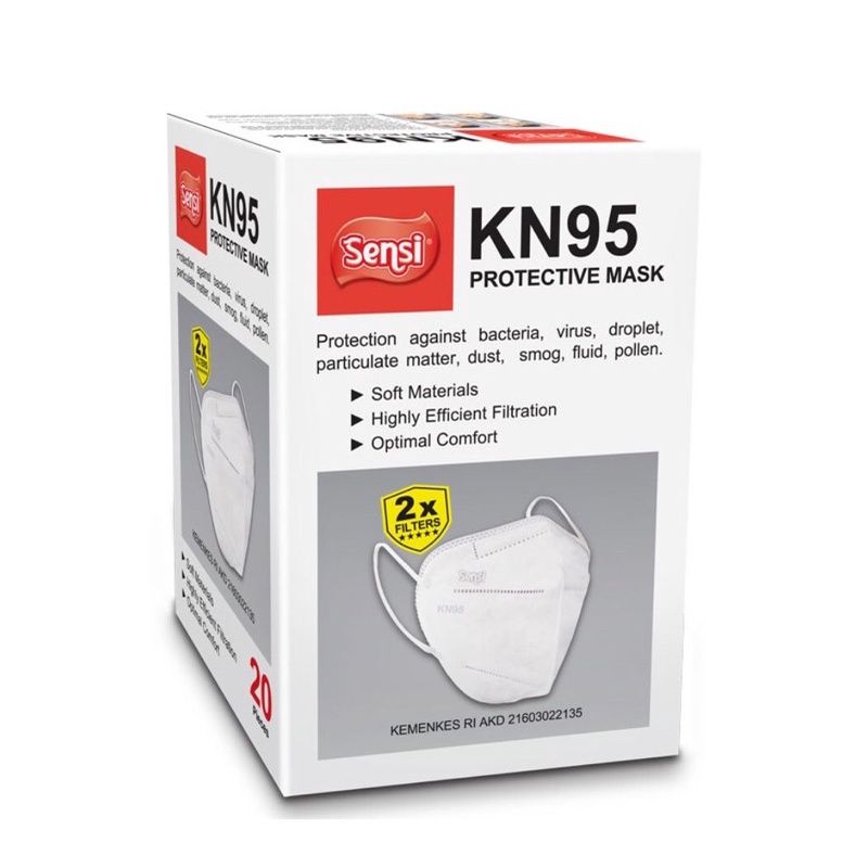 SENSI KN95 PROTECTIVE MASK | Masker Sensi KN95 - Satuan