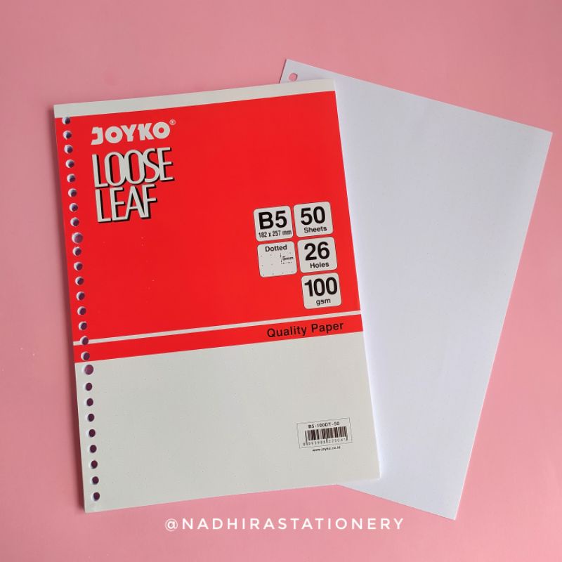 

LOOSE LEAF JOYKO B5 50 DOTTED
