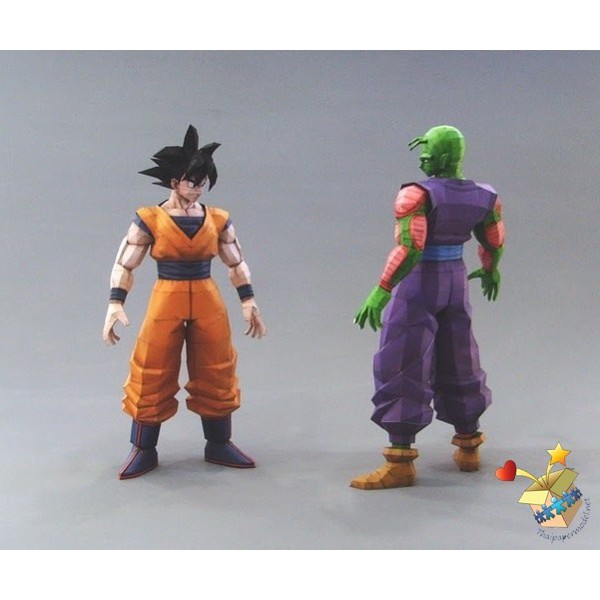 DIY Papercraft Figure Anime GOKU n PICCOLO