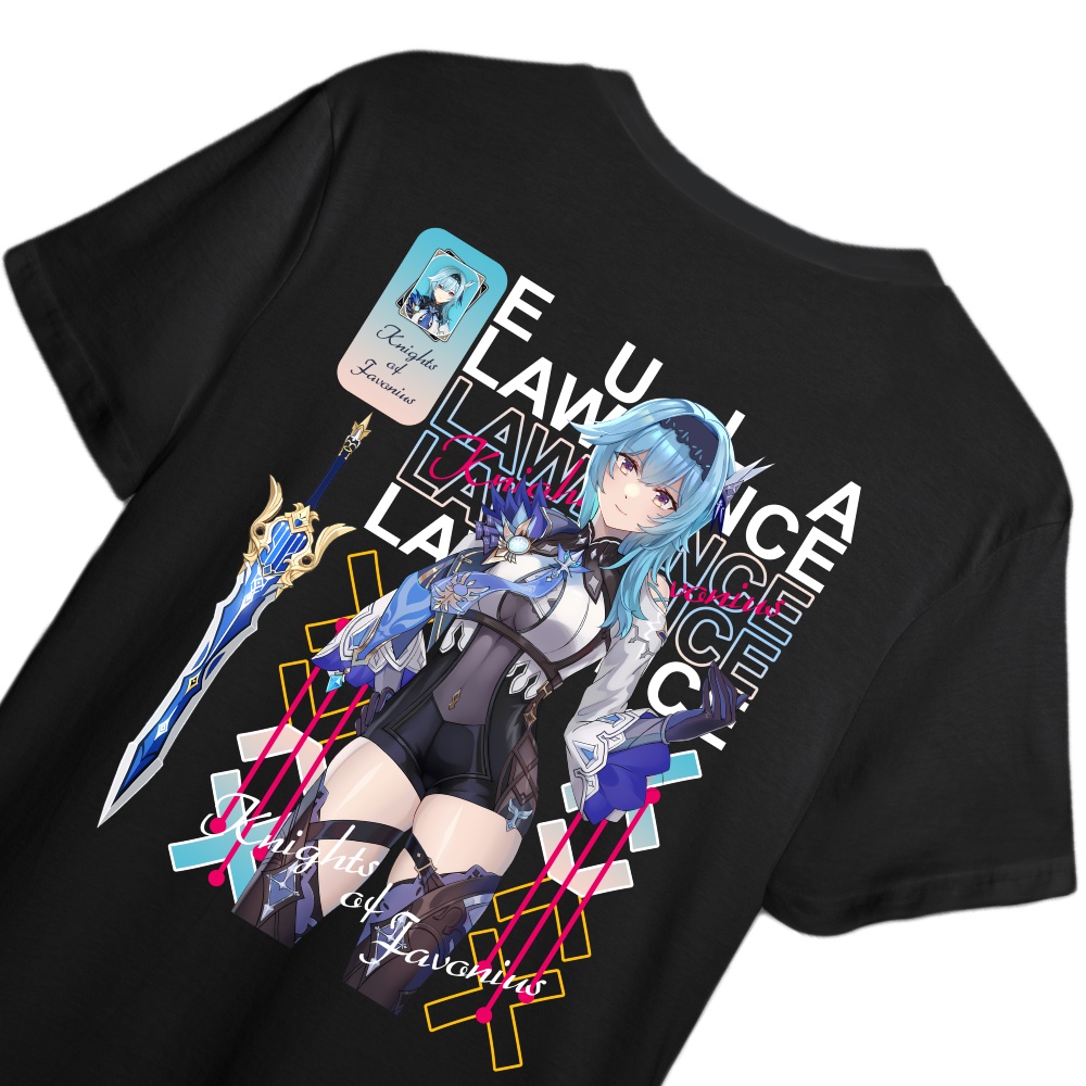 KAOS EULA GENSHIN IMPACT - T-SHIRT GENSHIN IMPACT EULA LAWRENCE SWORD