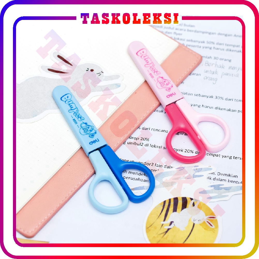 

☛TK☚ S013 Deli Gunting Sekolah ujung tumpul aman digunakan
