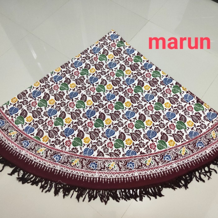 Taplak Meja Makan - Taplak Meja Makan Batik Bulat Jumbo/ 8 Kursi