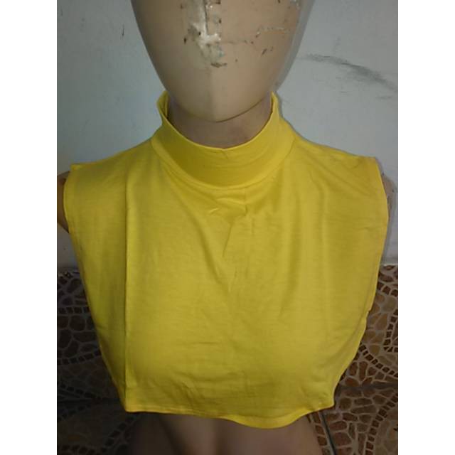 Manset leher polos bahan kaos rayon inner leher murah manset leher bahan kaos adem manset real pic