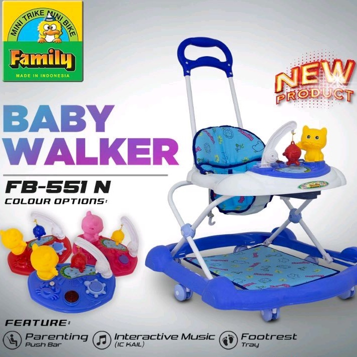 Baby Walker Family FB551N Badong Kereta Dorong Bayi