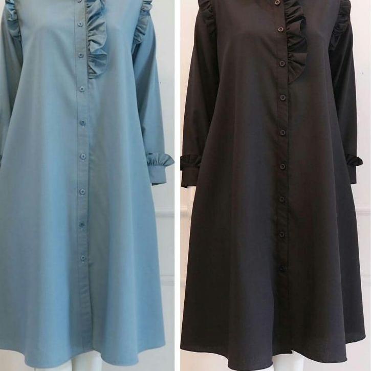 Hot Sell.. Olla Tunik - Baju Atasan Wanita Terbaru 2022 - Long Tunik Bahan Katun Toyobo