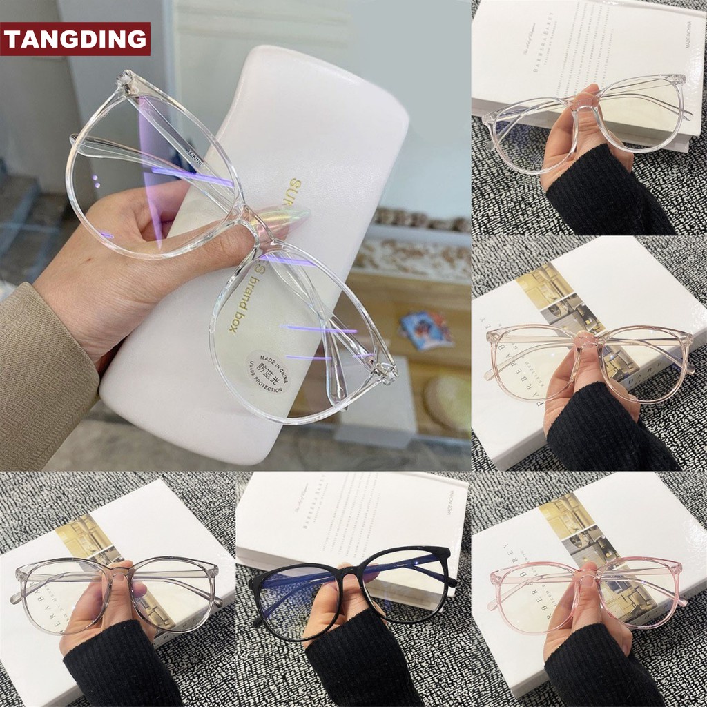 【COD Tangding】Anti Blue Light Blocking Glasses Women Oversized Eyeglasses Blue Light Computer Glasses Unsex Safety Eyewear Spectacle