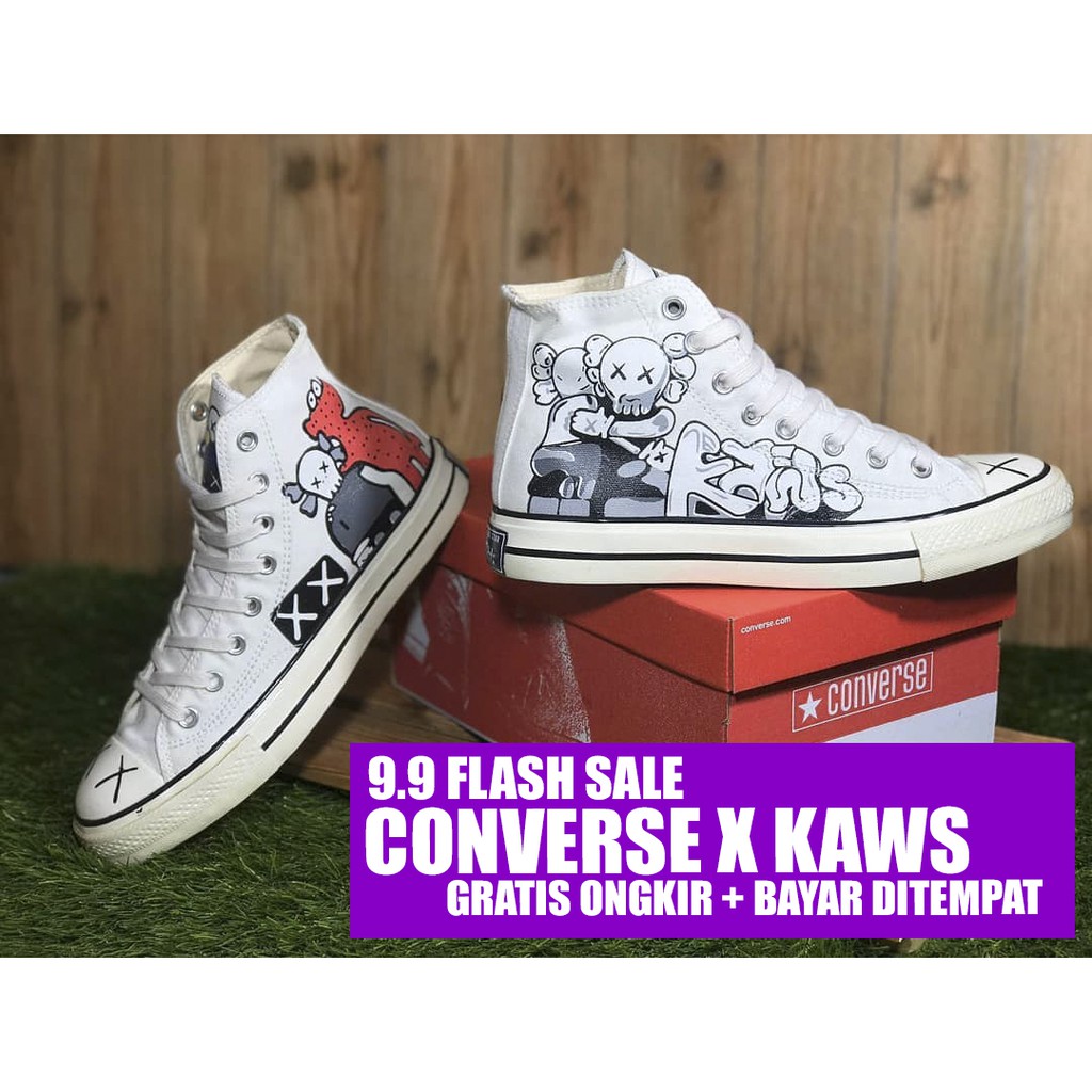 converse x kaws