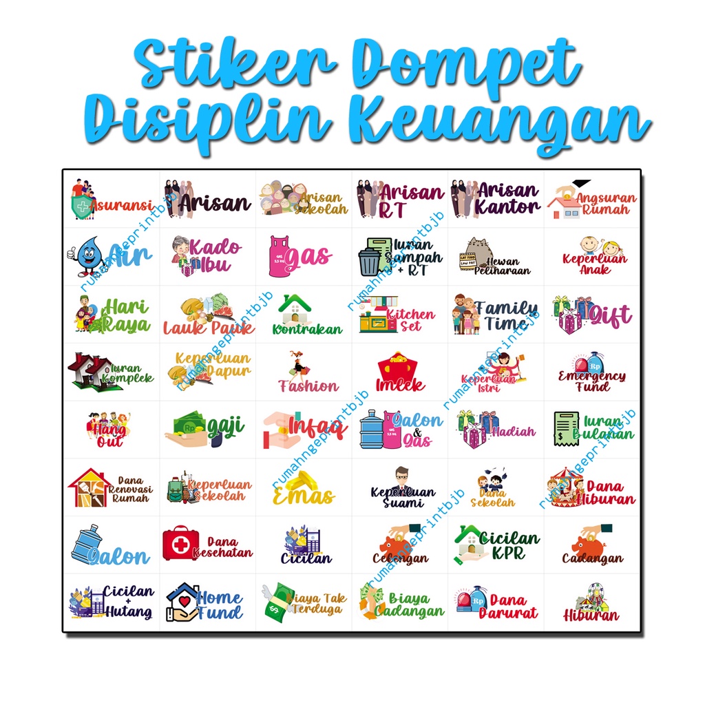 

#1 Stiker Dompet Disiplin Keuangan