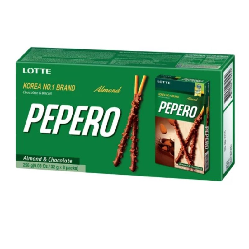 

LOTTE Pepero Chocolate & Almond Cookies 256 gram