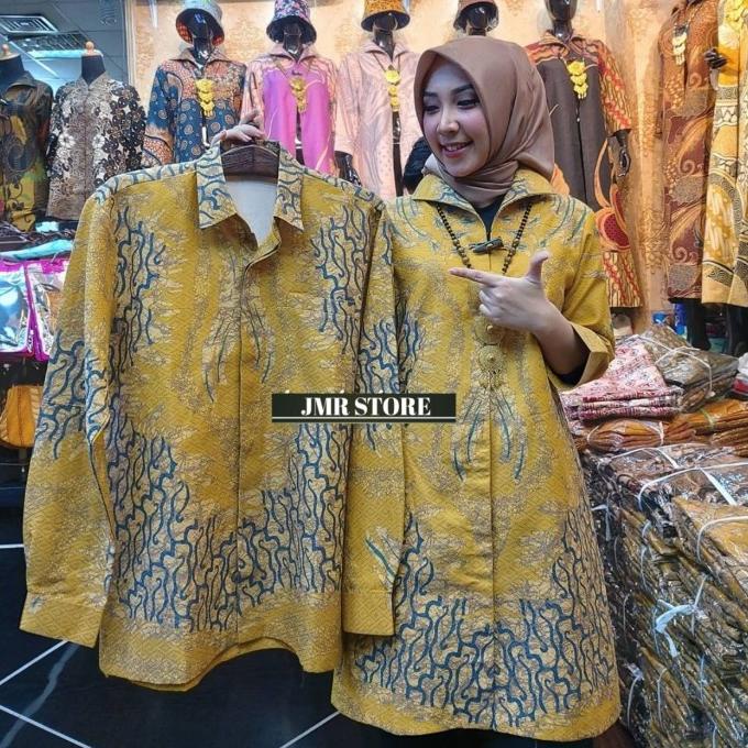 couple dobby solo super premium trendy batik lapisan tricot waffle