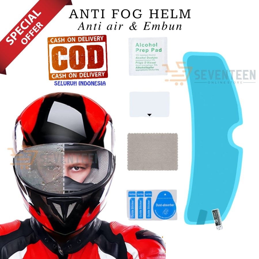 STIKER ANTI AIR HELM ANTI FOG HELM ANTI AIR HELM MOTOR KACA FILM HELM