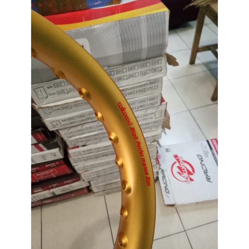 velg wilwood U SHAPE ring 17 gold 1 set ukuran 160 DAN 185