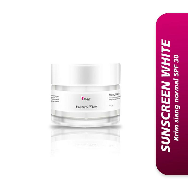 Krim Siang Day Cream Sunscreen White Inusa Skincare