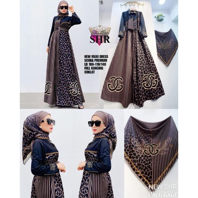 Gamis Maxi Dress ORI SHR Gucci Leolist and Flower