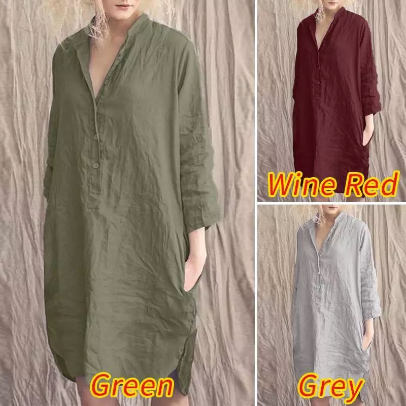 [ZANZEA BEKASI] Atasan wanita Casual tunik /blus wanita jumbo S-5XL Terbaru