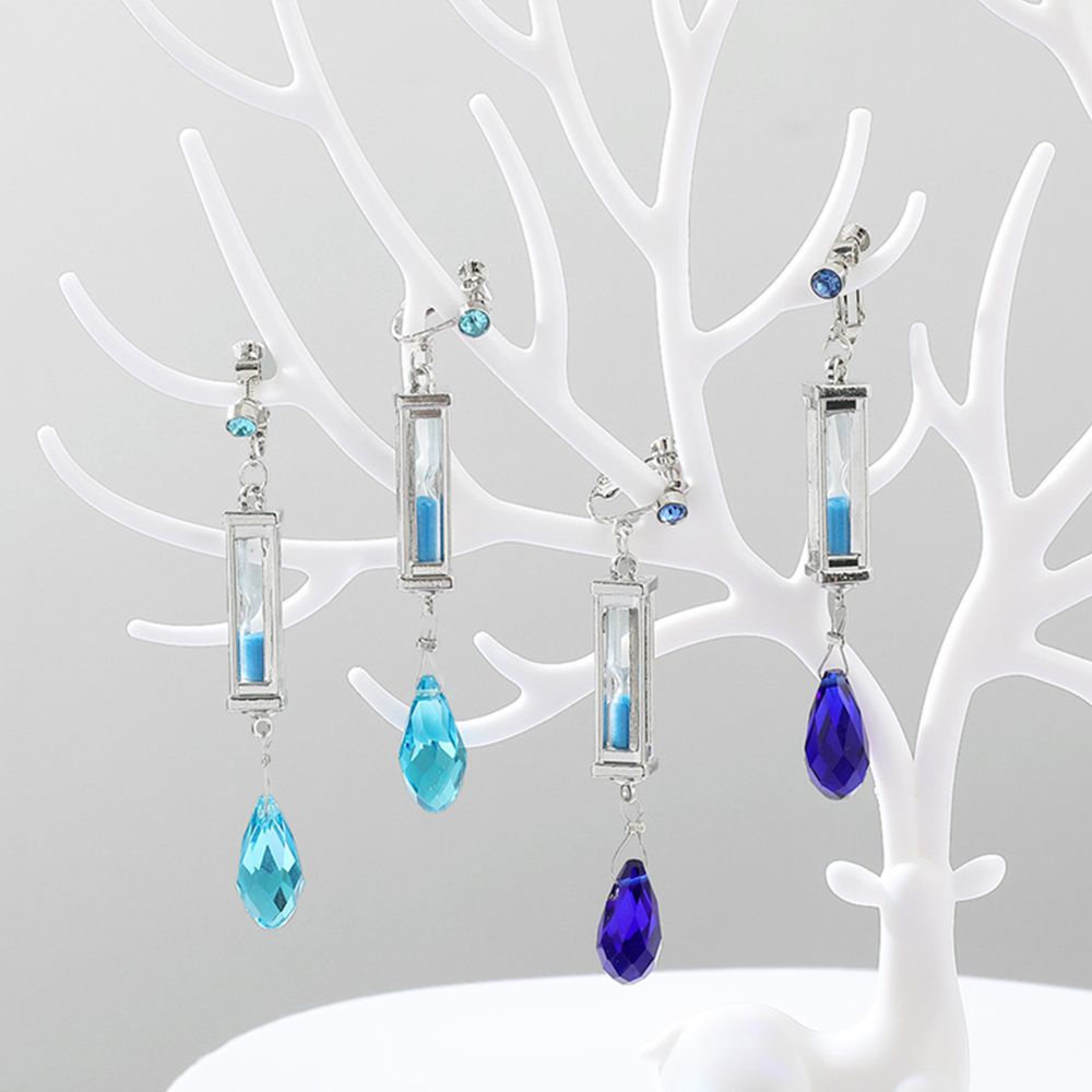 Lanfy Anting-Anting Dengan Liontin Bentuk Jam Pasir Untuk Hadiah Natal