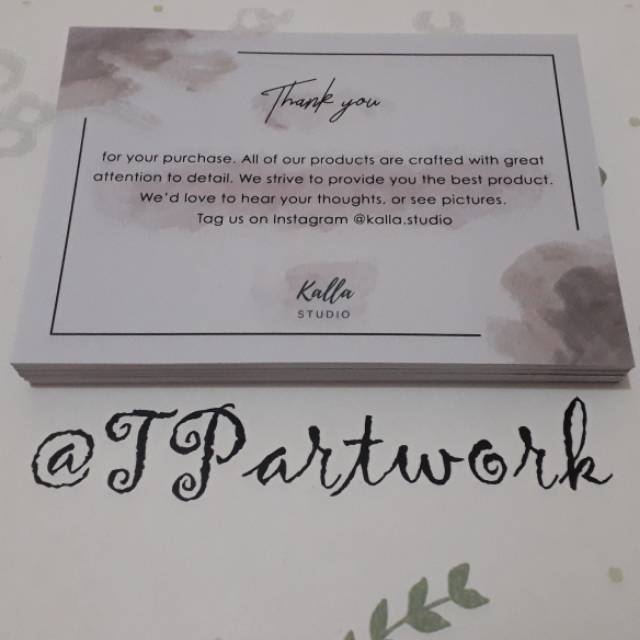 

Thank You Card