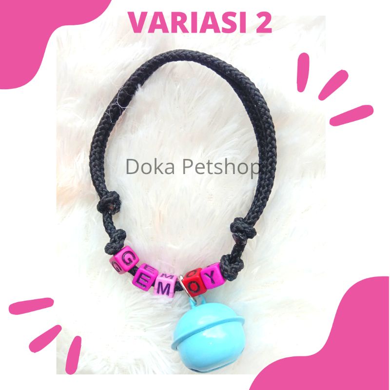 Kalung Kucing Prusik Lonceng UFO 22 mm