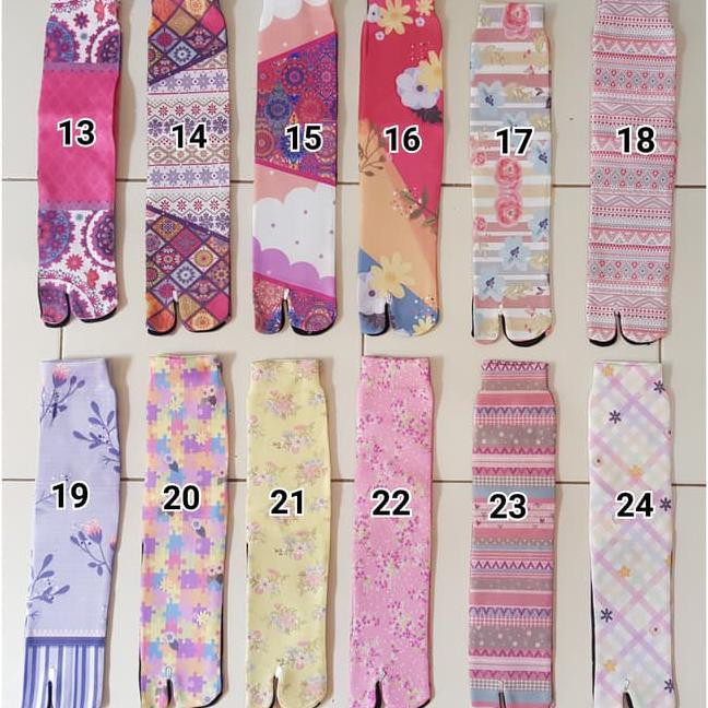 Kaos Kaki Jempol Nida Motif Cantik Wanita Muslimah Syari Printing BIG SALE