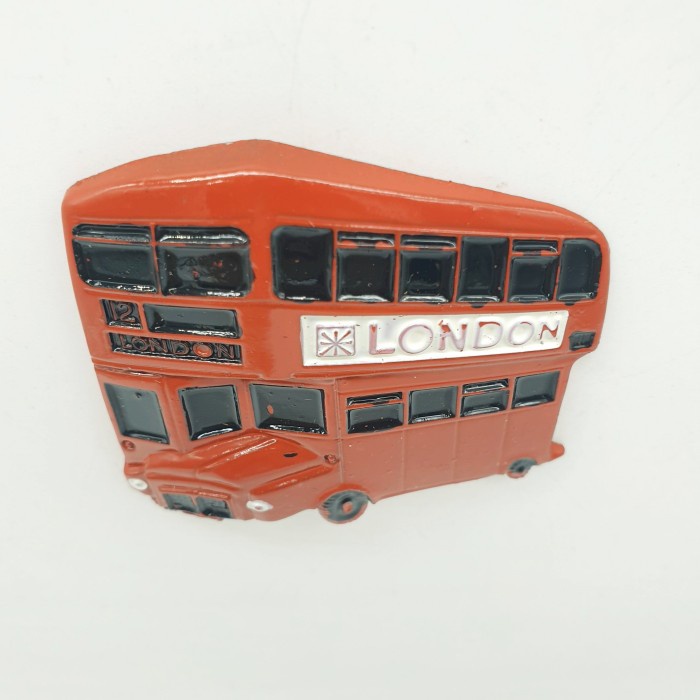 3D LOGAM Souvenir Negara magnet Kulkas Tempelan LONDON Bus double deck