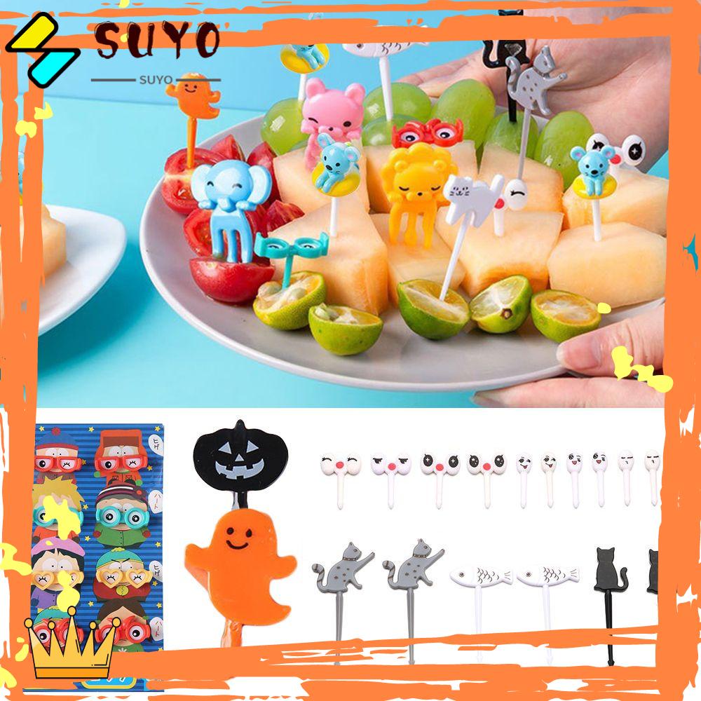 Suyo Garpu Buah / Bento Mini Motif Kartun DIY