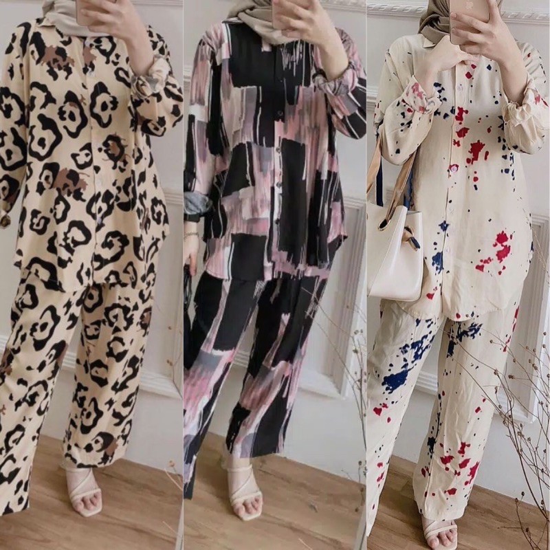 DOLBY ONE SET / ONE SET RAYON / ONE SET PAJAMAS / STELAN WANITA