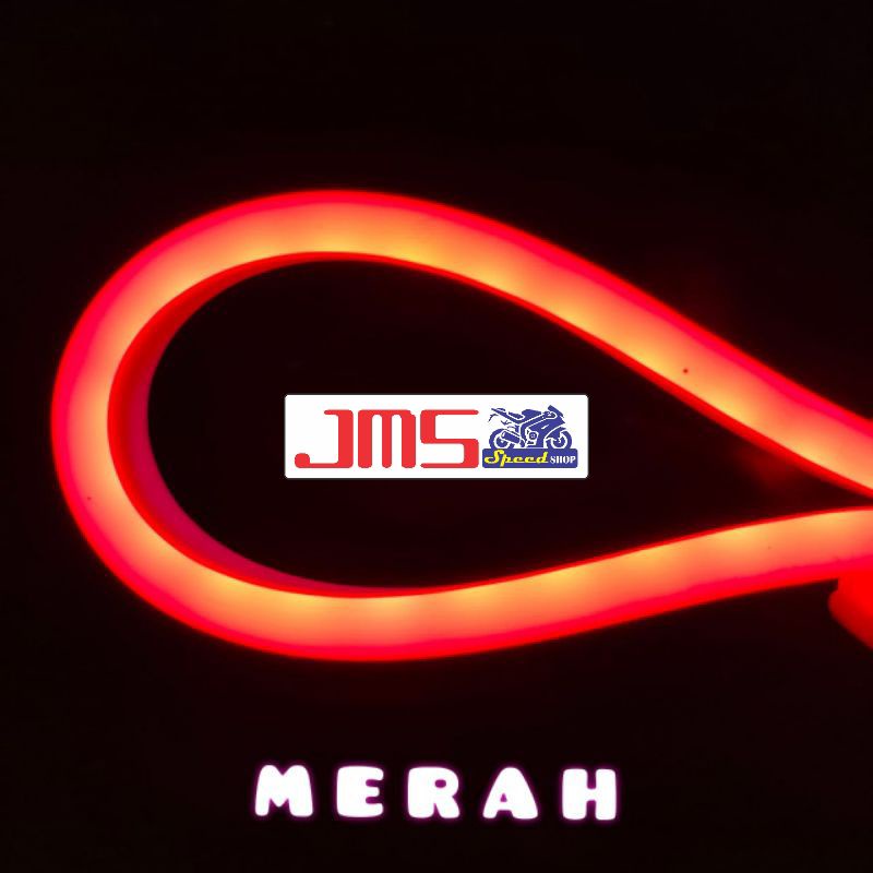 lampu alis led putih merah biru hijau 60 cm bulat universal nmax aerox pcx e ninja lexi beat Vario soul