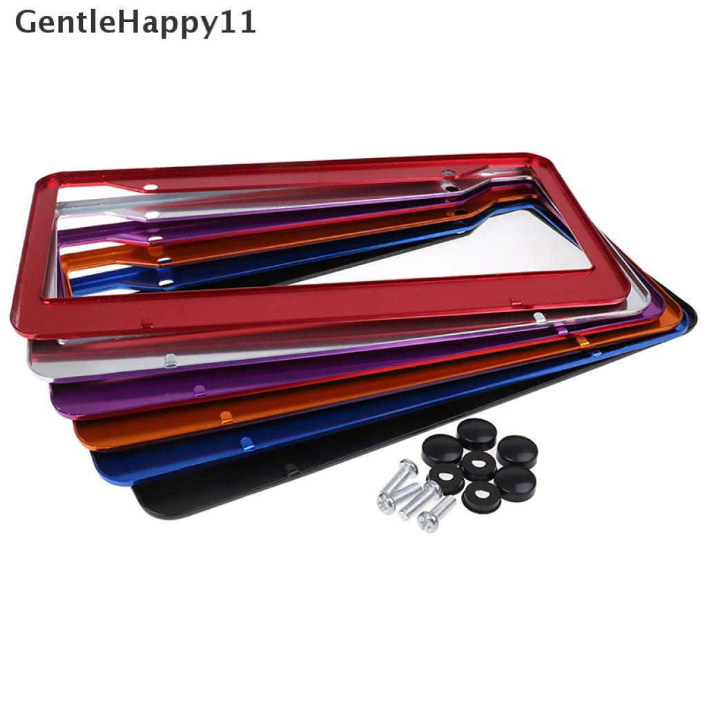 Gentlehappy 1Pc Universal US Auto Car Alumunium Plat Frame Cover Aksesoris Mobil