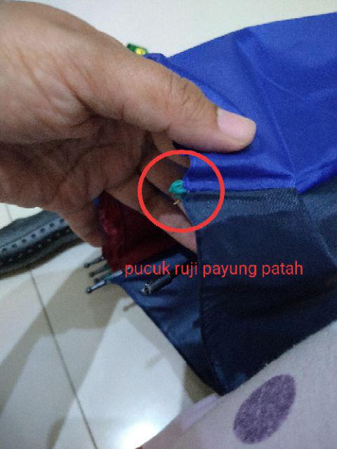 Payung Golf Pelangi Rainbow 16 Jari Jualan Besar Jumbo Umbrella Parasol - Anti Hujan Air