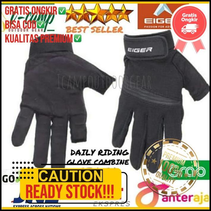 Sarung Tangan Motor Eiger Riding Glove Daily Riding Glove Combine