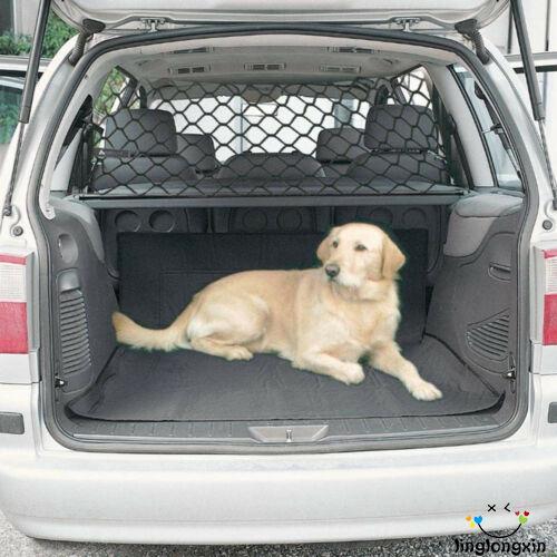 Mu♫-Universal Suv Car Dog Barrier Net Mesh Adjustable Divider Pet Safety Fence