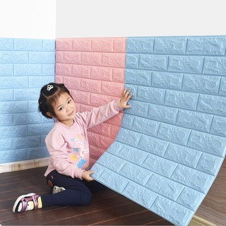 Menebal 3d Wallpaper  Foam  Dinding Wall Sticker Brick Wall 