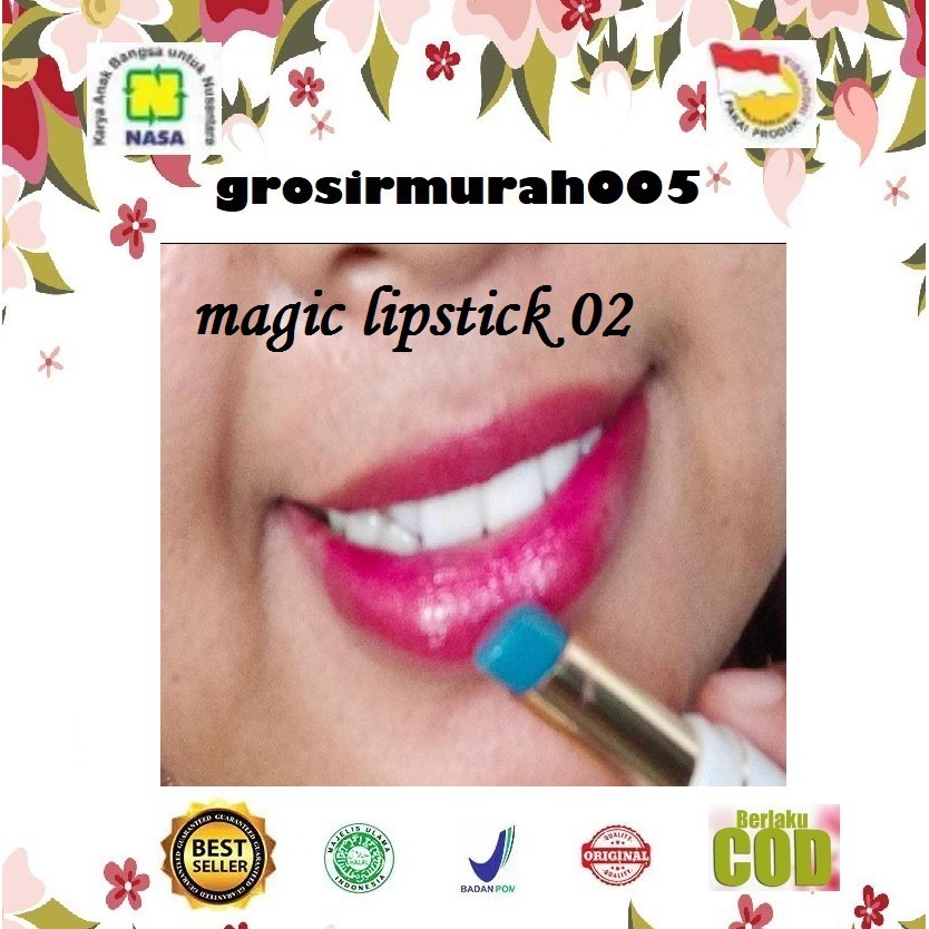 MORESKIN MOISTURIZING MAGIC LIPSTIK 02 NASA BIRU 4 GR