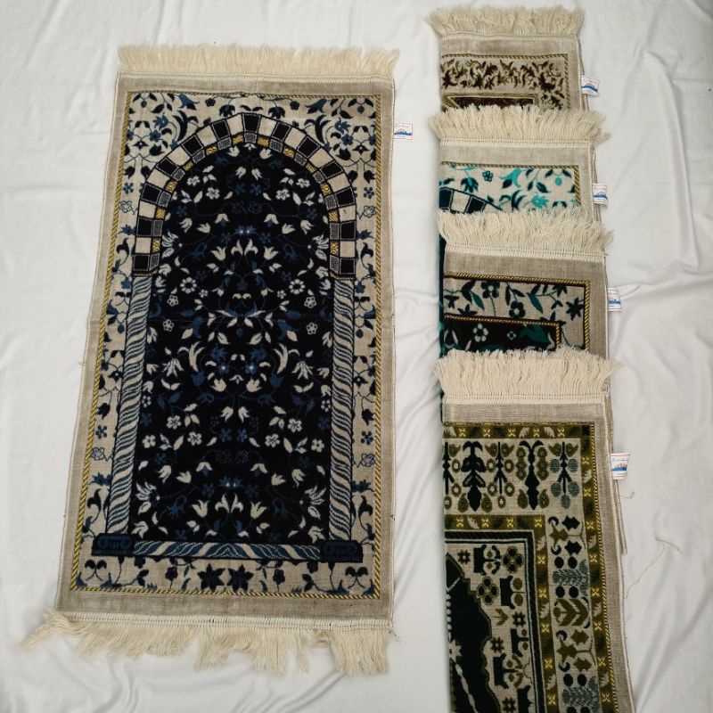 SEJADAH TURKI | SEJADAH UKURAN SEDANG | SEJADAH BLUDRU BORDIR