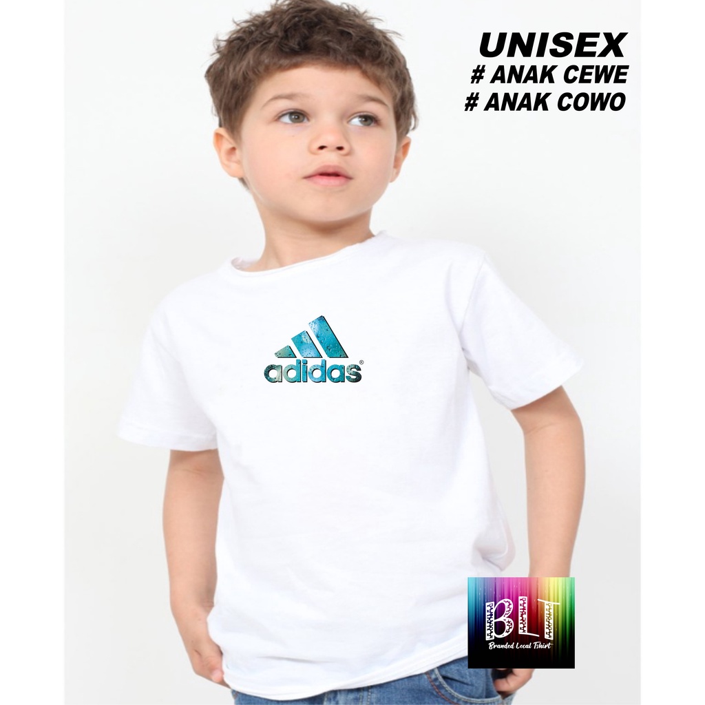 Promo Kaos  4DIDAS BLUE  DTF Anak Anak  Lengan Pendek Combed 30S Atasan Anak2 cowok cewek Kaos Murah kaos anak kartun kaos anak anime kaos anak murah kaos anak hits kaos viral