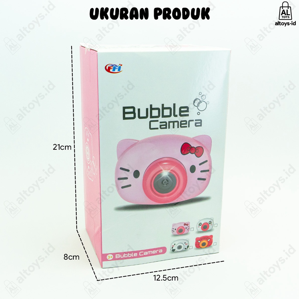 Mainan Kamera Gelembung Otomatis Karakter Lucu / Mainan Bubble Camera FU1144