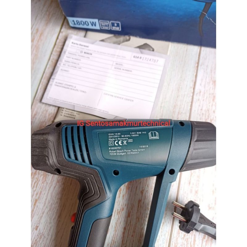 BOSCH GHG 18-60 Heat Gun Hot Air Gun Pemanas Angin Tembak