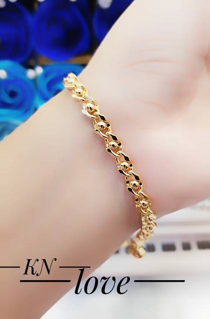 Xuping gelang dan cincin lapis emas 24K 2101